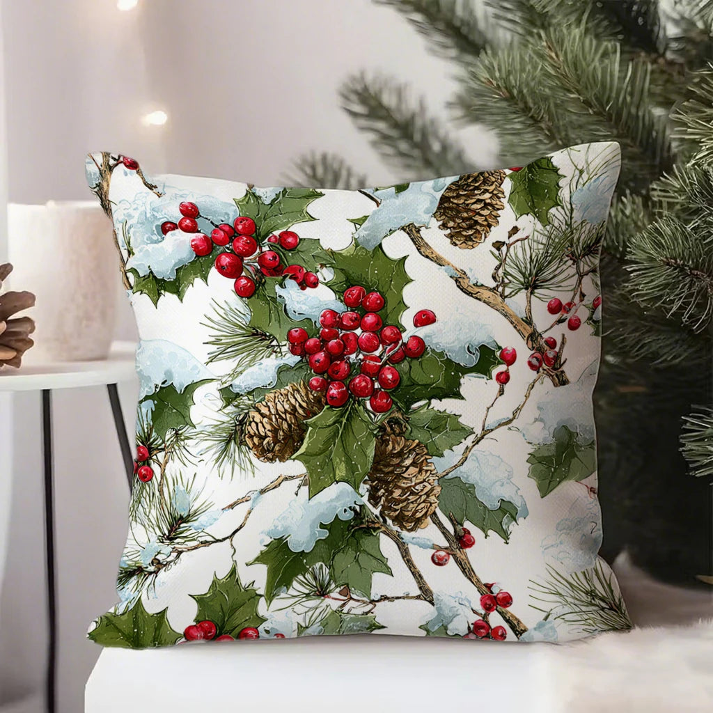 Christmas-Patterned Pillowcases for HomeSuitable for sofa car bedroom decorative cushion cover pillow cover
