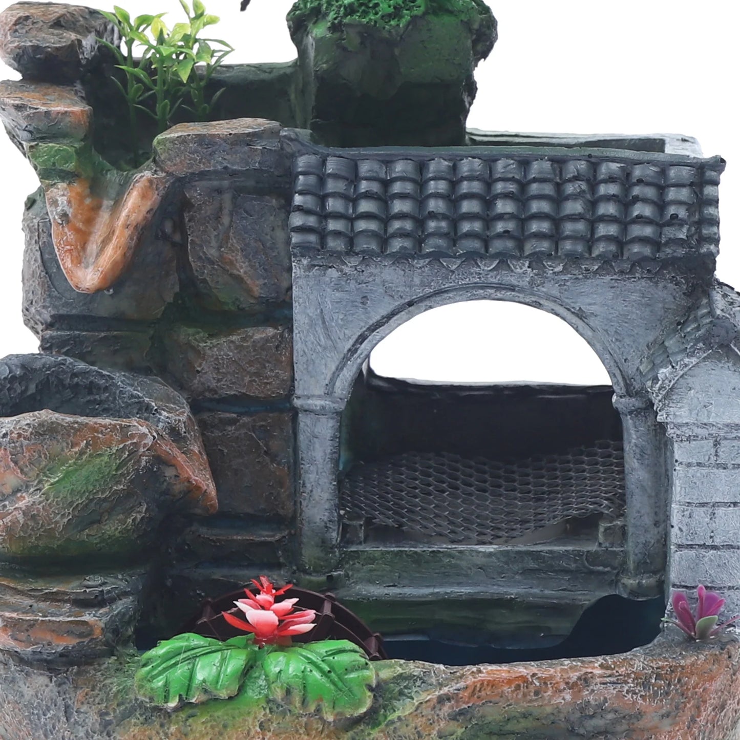 Miniature Mountain Waterfall Bonsai: Simulated Natural Landscape for a Relaxing, Tranquil Atmosphere in Your Home or Office