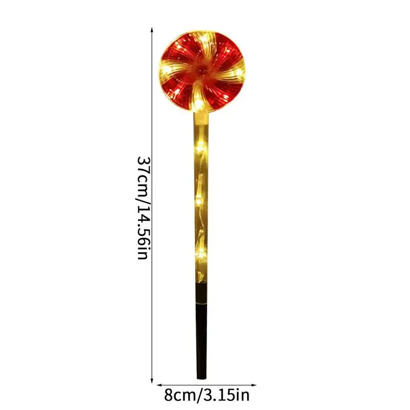 Solar Garden Lights Lollipop Christmas Decoration Waterproof Solar LED Light Outdoor Lamp Lawn Landscape LED Solar Lighting