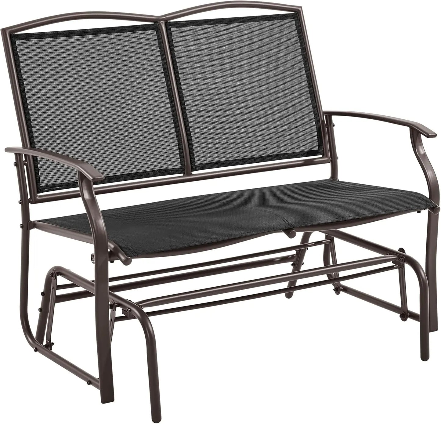 2-Person Patio Glider Bench – All-Weather Rocking Loveseat for Backyard