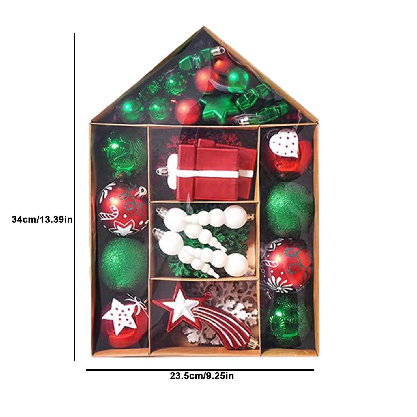 Christmas Tree Balls Hanging 25pcs Christmas Ball Ornaments Glittering Christmas Baubles PVC White Gold Ball Decorations Set