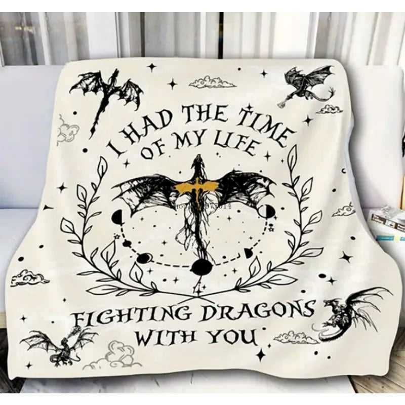 Dragon Knight Soft Blanket - Comfortable, Warm, Suitable for Sofa, Bed, Office and Travel - Perfect Gift for Friends