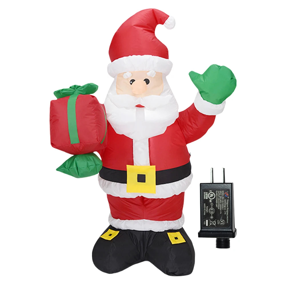 LED Inflatable Cute Air Blown Up  Festival Theme Christmas Dolls Decor Decorative Cartoon  for Xmas Garden Party Decor