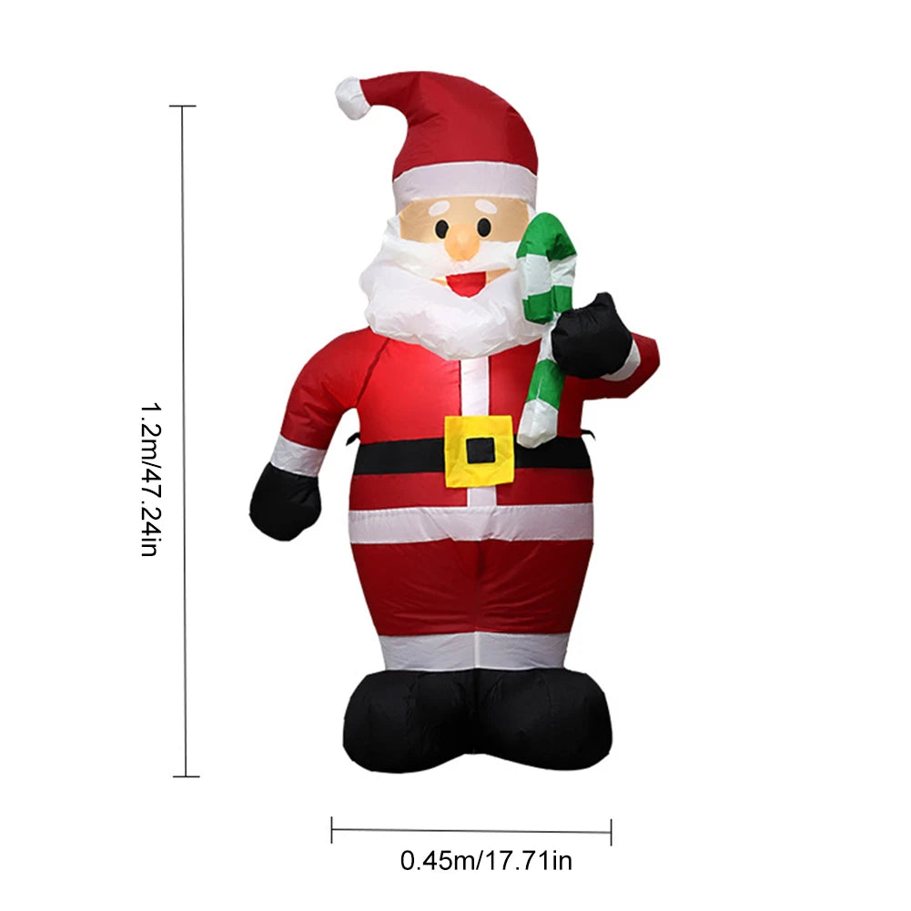 LED Inflatable Cute Air Blown Up  Festival Theme Christmas Dolls Decor Decorative Cartoon  for Xmas Garden Party Decor