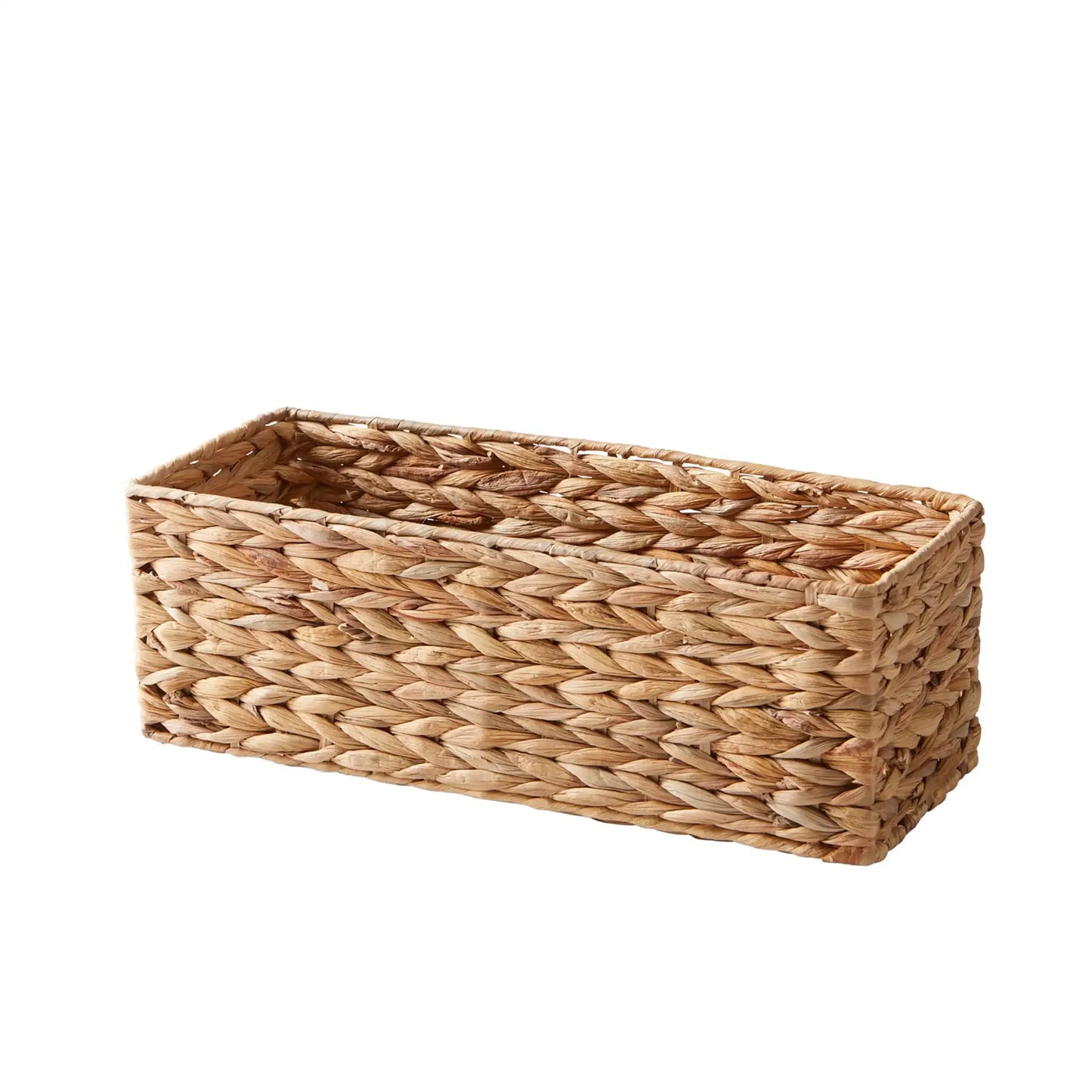 (4 Pack)Brown Hyacinth Storage Baskets, Woven Organizer Bins for Shelves, Closet, Kitchen, Bathroom, Home Decor and Organization