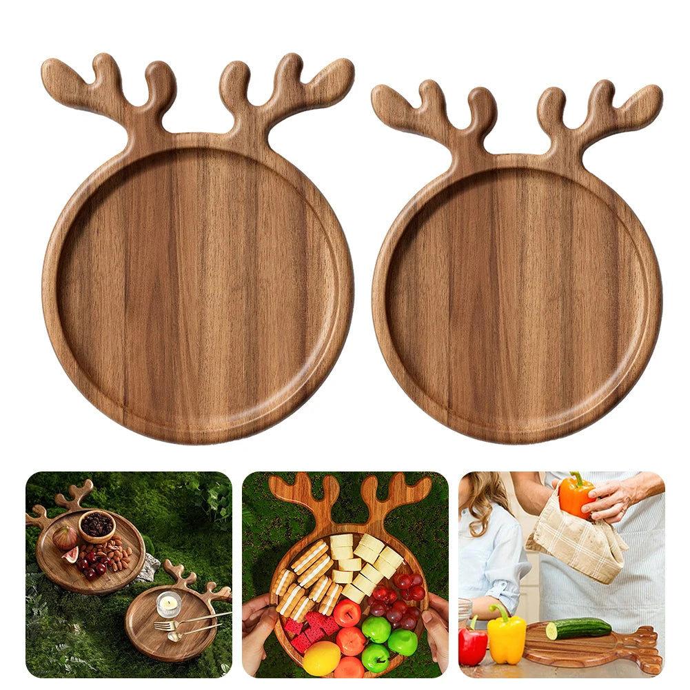 Appetizer Platter Dessert/Snacks/Fruit/Cookies Wood Dinner Tray Wood Serving Platter Pizza Plate Fruit Plate Dessert Snacks Tray