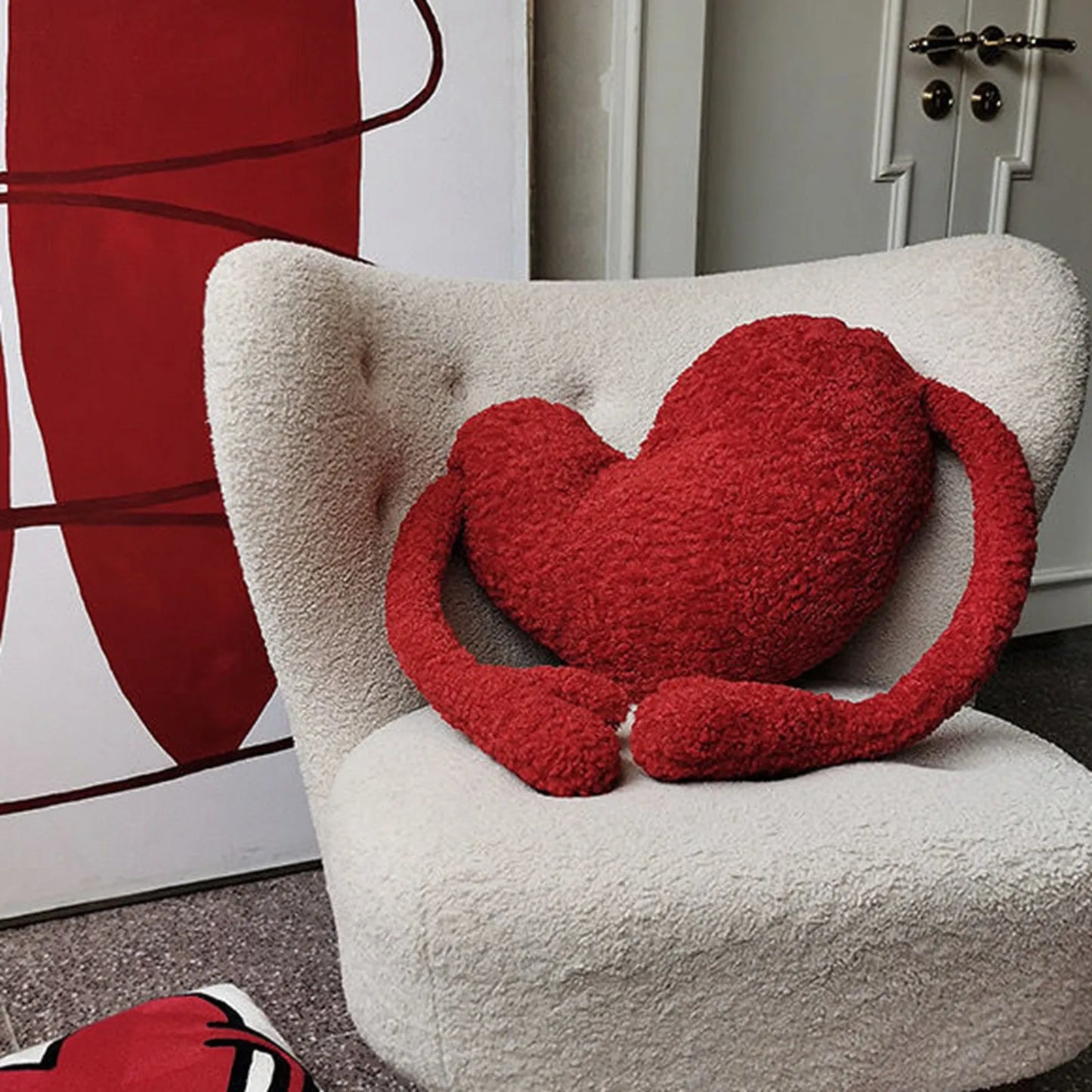 Creative Love Sofa Pillow Best Friend's Valentine's Day High End Practical Gift for Boyfriend And Girlfriend 100 Silk Pillowcase