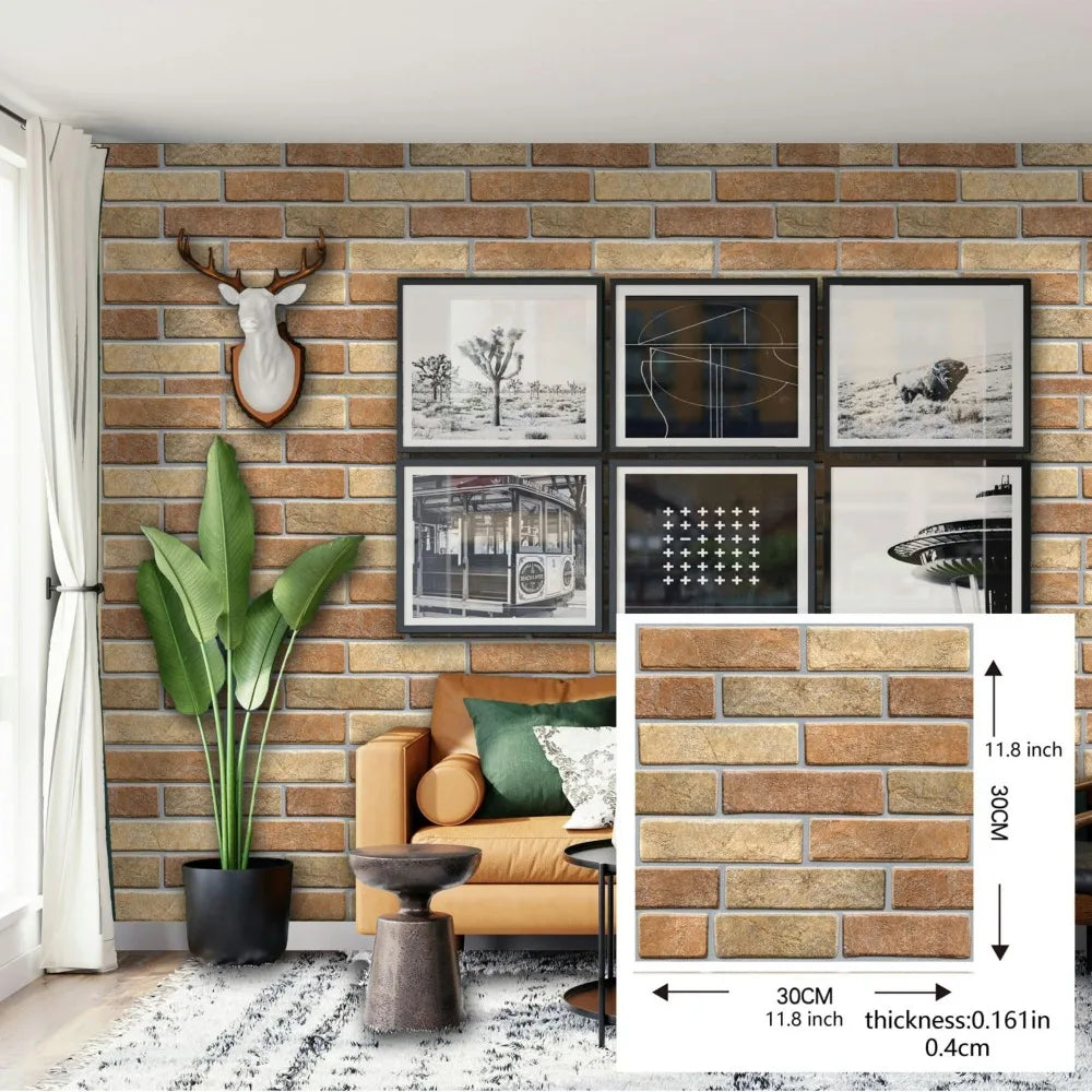 20pcs Self Adhesive Wall Tile Stickers, DIY Waterproof Wallpaper for Bathroom Wall Decorative Kitchen