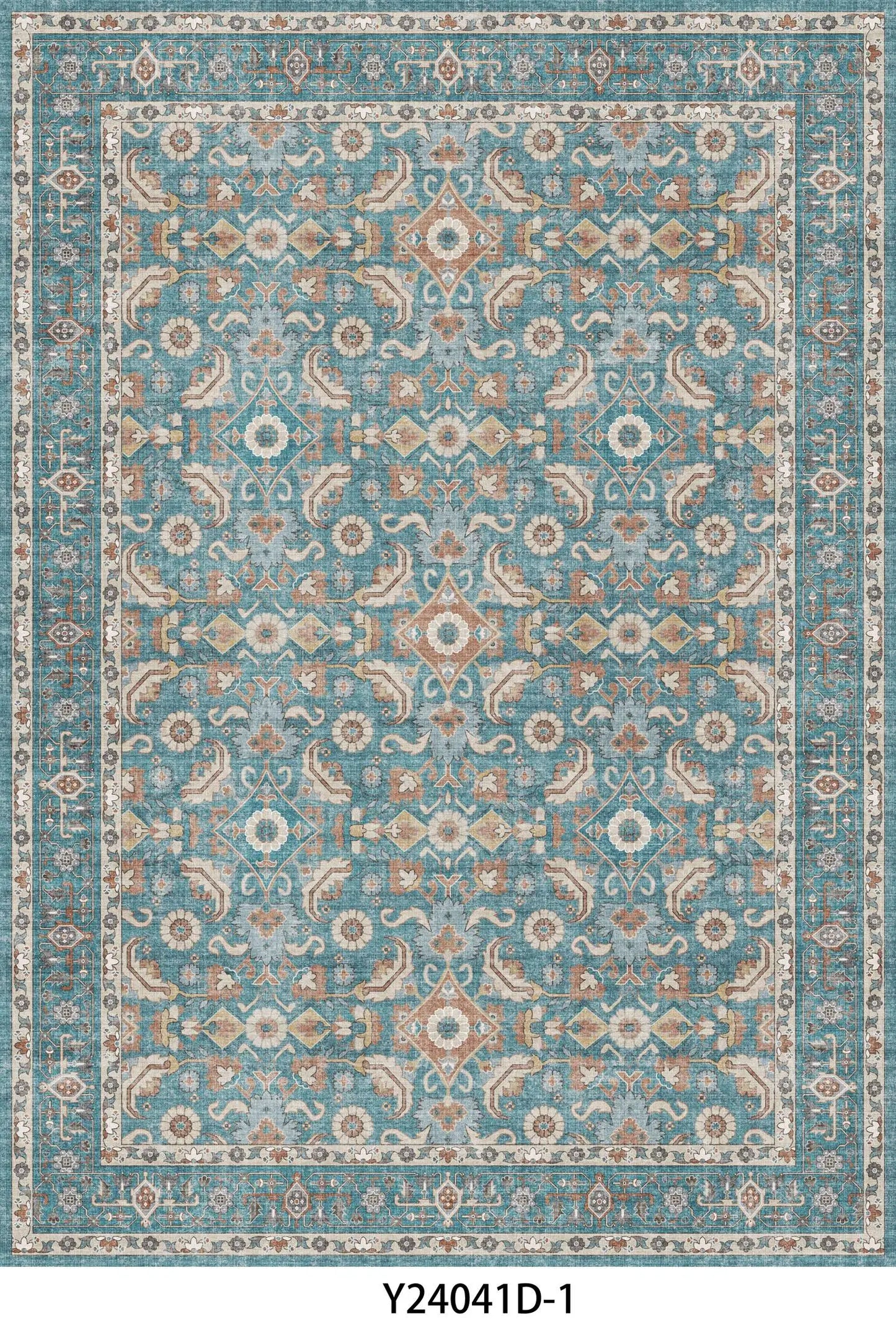 7/10/12ft Large Living Room Carpet Light Luxury High-end Persian Bedroom Bedside Rug Large Area Retro Heavy Cloakroom Floor Mat