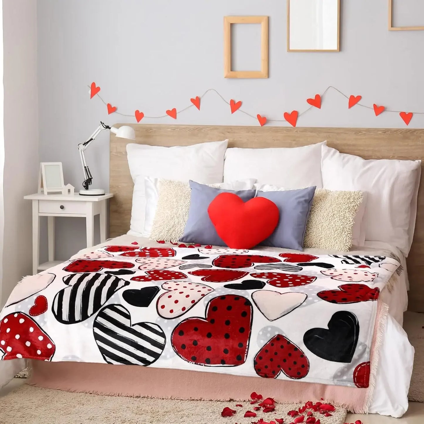 Valentine's Day Blanket Throwing Gift Candy Beloved Throwing Blanket Sofa Soft Warm Bed Blanket Children Men's Dialogue Party