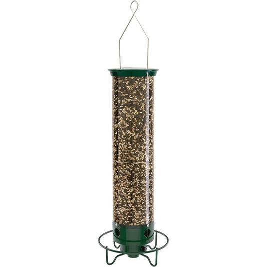 Squirrel Proof Bird Feeders for Outdoors - Flipper, Collapsible Perches, 5-Pound Seed Capacity, Blue - Best