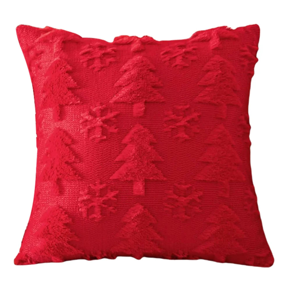 1/2/3PCS Christmas Decorative Cushion Cover Home New Year Room Sofa Throw Pillow Cover Xmas Tree Snowflake Printed Pillowcase