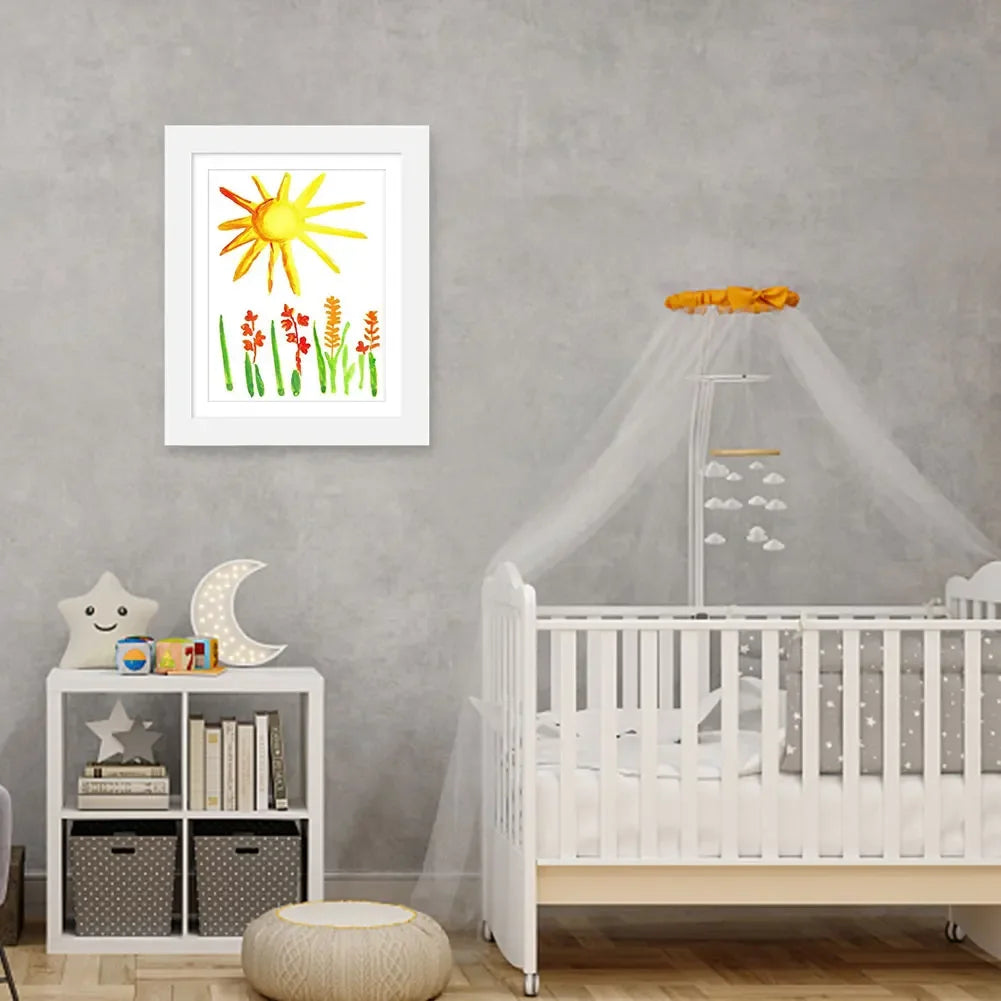 Artwork Picture Frame Easy Change Artwork Display Storage Frames Front Opening 5.9x4.3 Inner Frame for Schoolwork Home Or Office