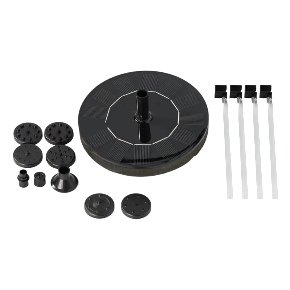 1.2W Solar Bird Bath Fountain Pump No Battery Solar Powered Water Fountain Pump for Bird Bath Ponds Garden Fish Tank and Outdoor