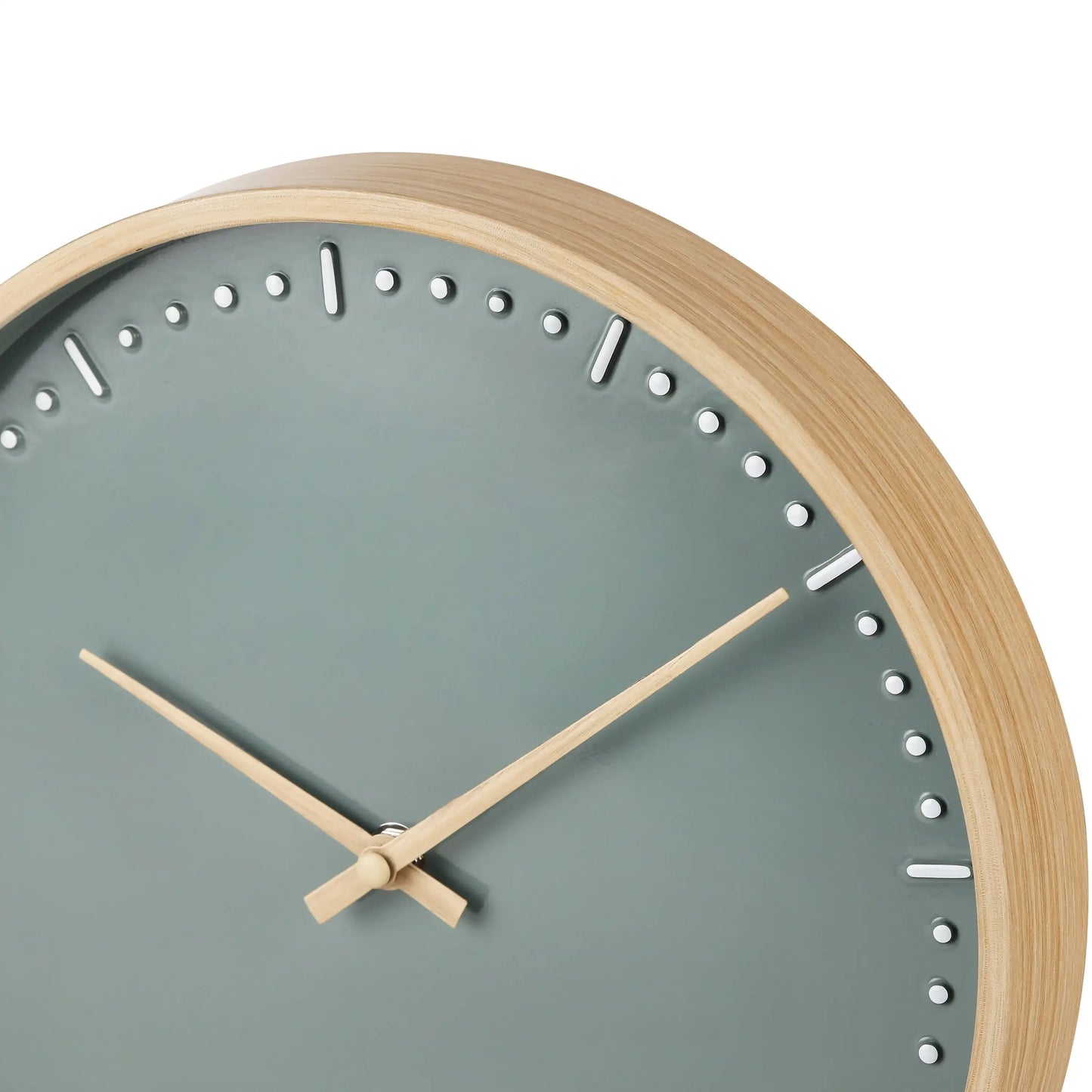 Modern Abstract Wall Art Clock - 11.5 Inch Oversized Canvas Print, Silent Sweep, Contemporary Home Office Decor