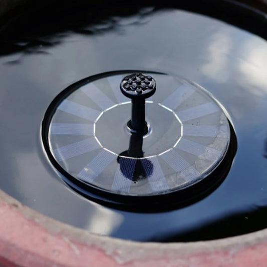 1.2W/1.4W 5LED Solar Fountain with 7 Nozzle Floating Solar Powered Water Fountain Pump for Bird Bath Garden Pond Pool Outdoor