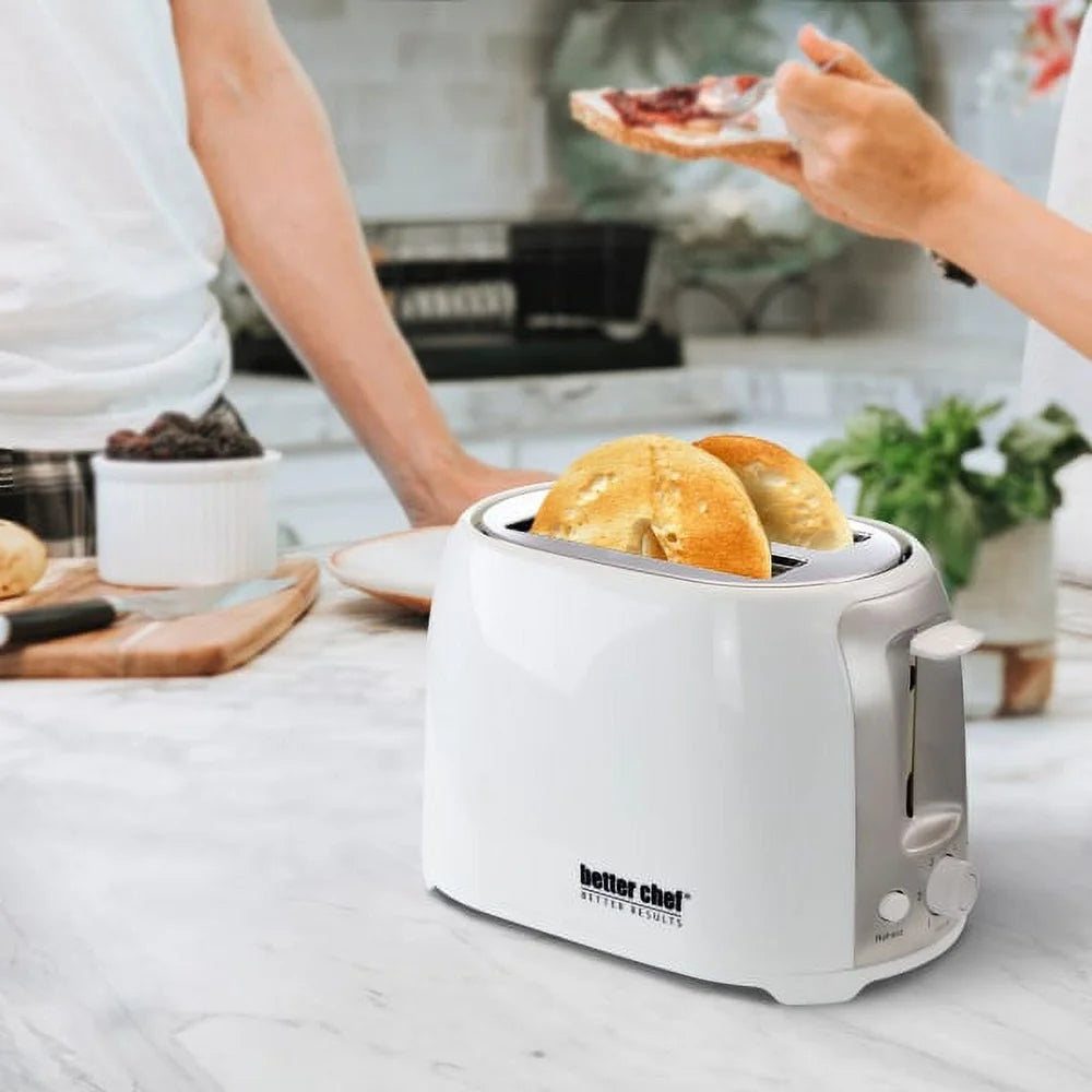 Cool Touch Wide Slot Toaster Bagels Waffles Defrost Reheat Adjustable  Control Easy Clean Crumb Tray Safety Design