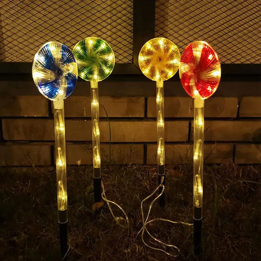 Solar Garden Lights Lollipop Christmas Decoration Waterproof Solar LED Light Outdoor Lamp Lawn Landscape LED Solar Lighting