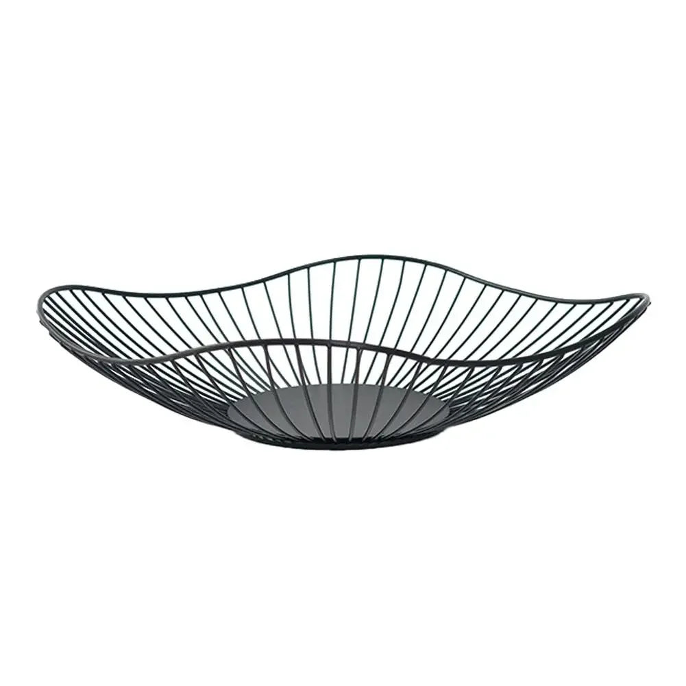 Iron Fruit Basket Fruit Container Bowl Home Creative Drain Display Basket Table Bread Snacks Tray Storage Snacks P2I4
