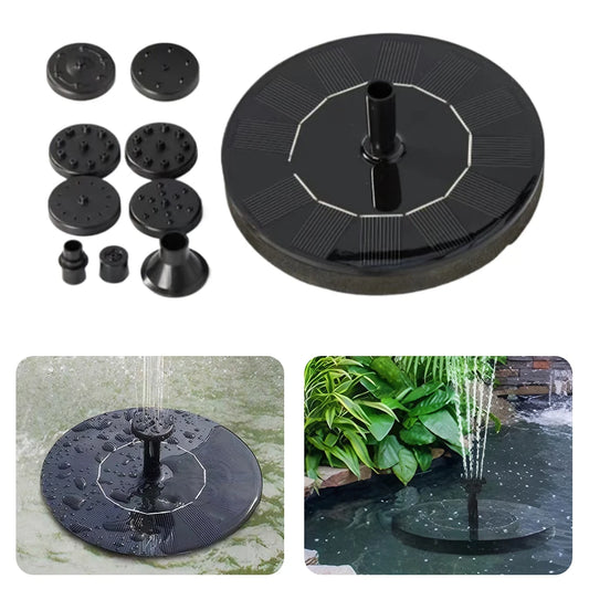 1.2W Solar Bird Bath Fountain Pump No Battery Solar Powered Water Fountain Pump for Bird Bath Ponds Garden Fish Tank and Outdoor