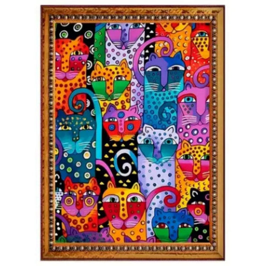 Funny cartoon blanket with funny cats, suitable for sofa, office, bed blanket, camping and travel