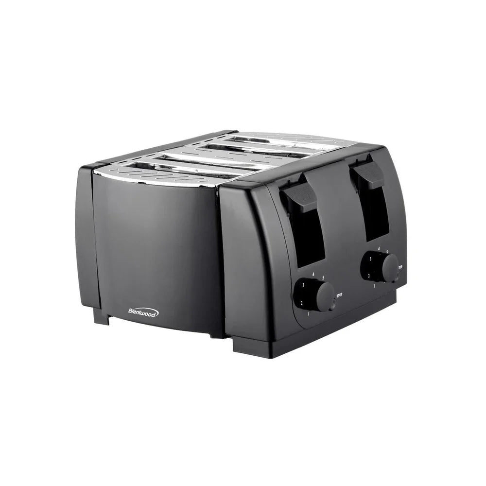 4-Slice Cool Touch Toaster with 7  Settings Auto-Centering Guides Crumb Trays Cancel Buttons Instruction Manual
