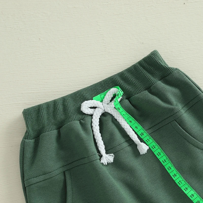 Baby Girl St Patrick s Day Clothes Green Clover Print Ruffle Sleeve Top Elastic Waist Solid Pants Set Outfit