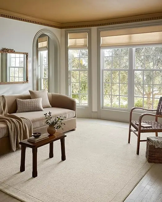 Magnolia Home by Joanna Gaines Henley Collection HNY-01 Ivory/Smoke 2'-3" x 3'-9" Accent Rug