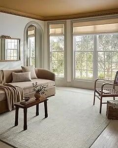 Magnolia Home by Joanna Gaines Henley Collection HNY-01 Ivory/Smoke 2'-3" x 3'-9" Accent Rug