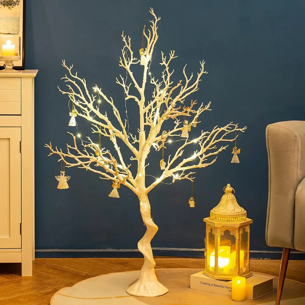 White Artificial Trees for Wedding Party Decoration Fake Tree Indoor for Home Decor Centerpiece Table Decorations Christmas Hal