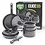 10 Piece Nonstick Pots & Pans Set, Detachable Handle & Stackable Cookware Set, Non Toxic PFAS-Free Skillets, Induction Kitc